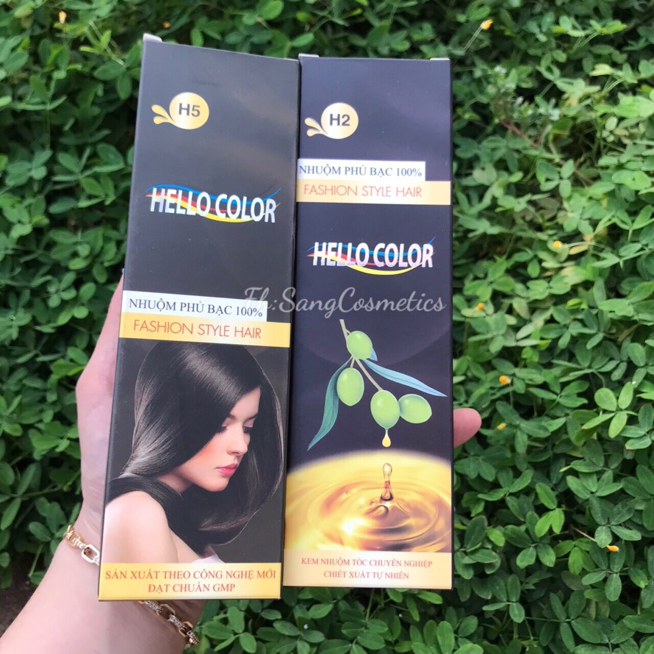 Nhuộm Phủ Tóc Bạc Tinh Chất Olive Hello Color