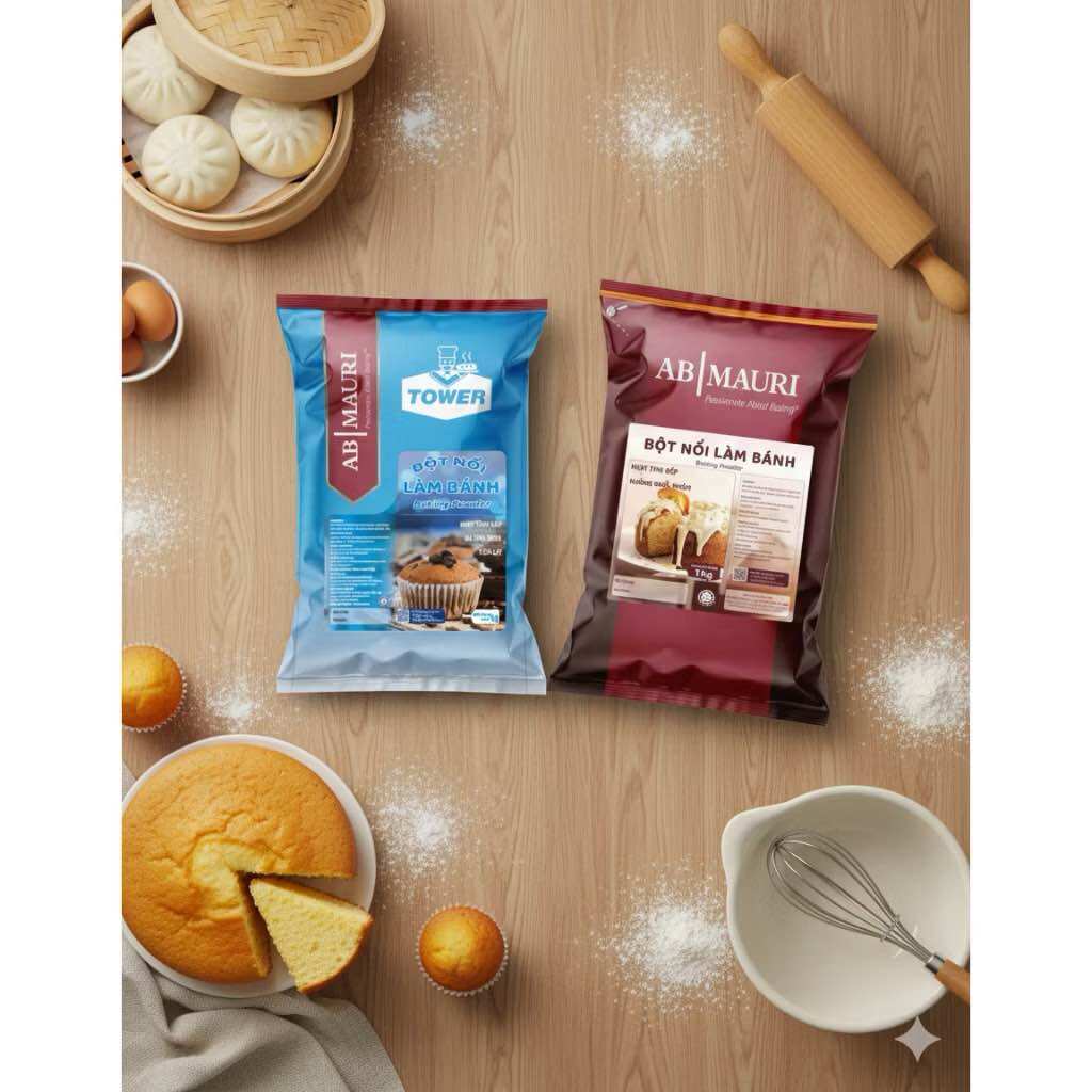 BỘT NỔI TÚI MAURI, TOWER 1KG, BAKING POWER