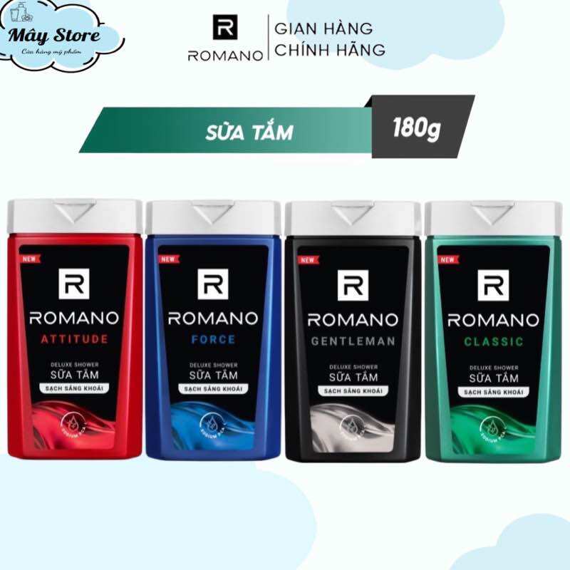 Sữa tắm Romano hương nước hoa 180g