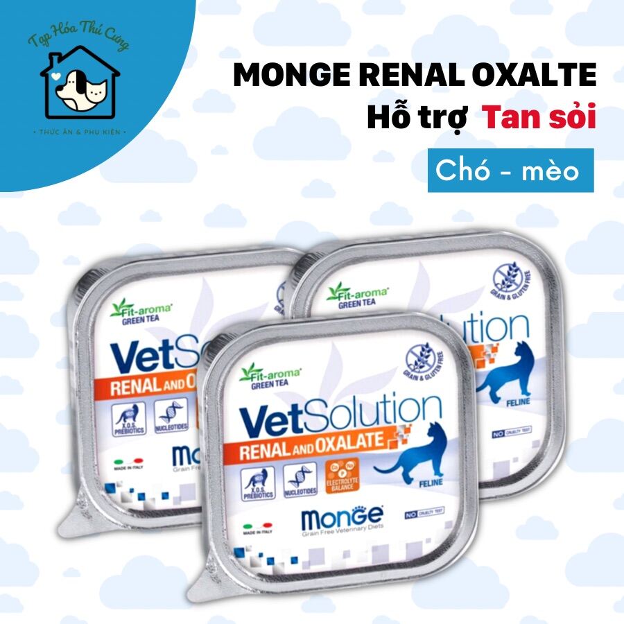 Pate Monge Renal Oxalate hỗ trợ chức thận và ngăn ngừa sỏi cho chó mèo thumbnail