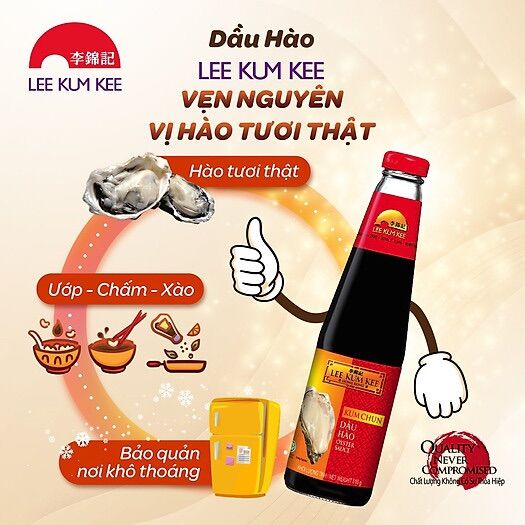 Dầu hào Lee Kum Kee chai 510g