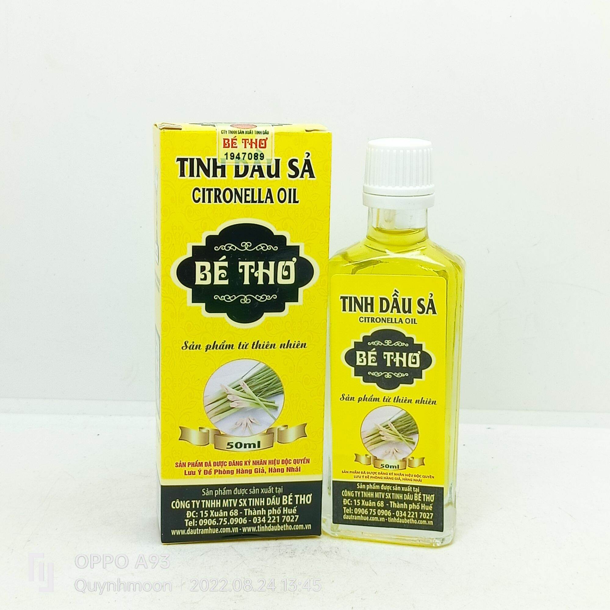 Tinh dầu sả bé thơ lọ 50ml