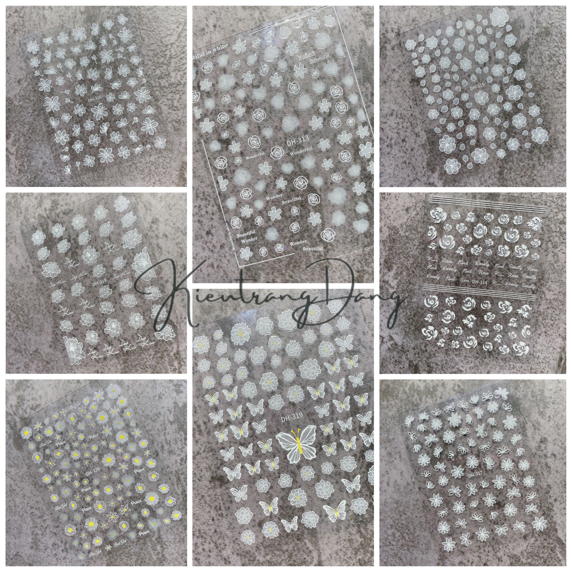 Stick hoa lụa 3d