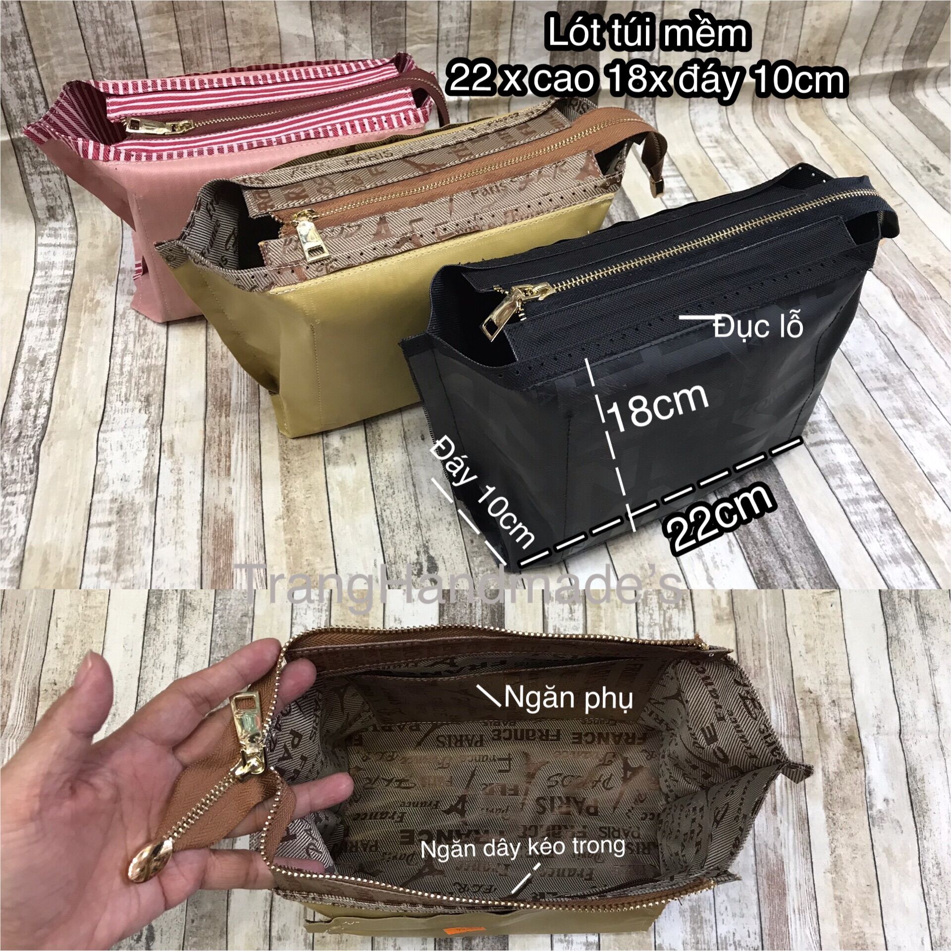 Lót túi mềm size 22