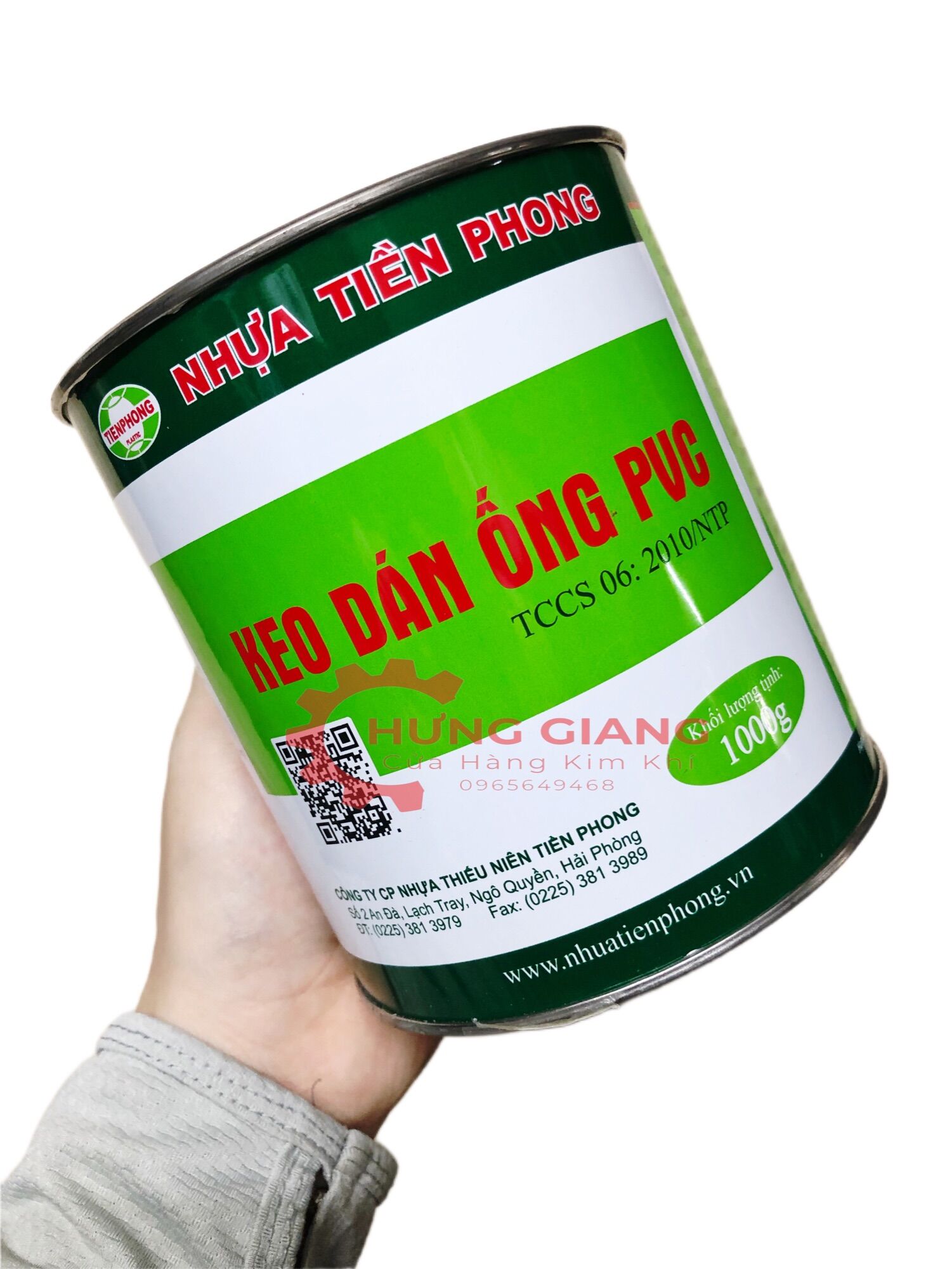 Keo dán ống nhựa pvc tiền phong 1kg
