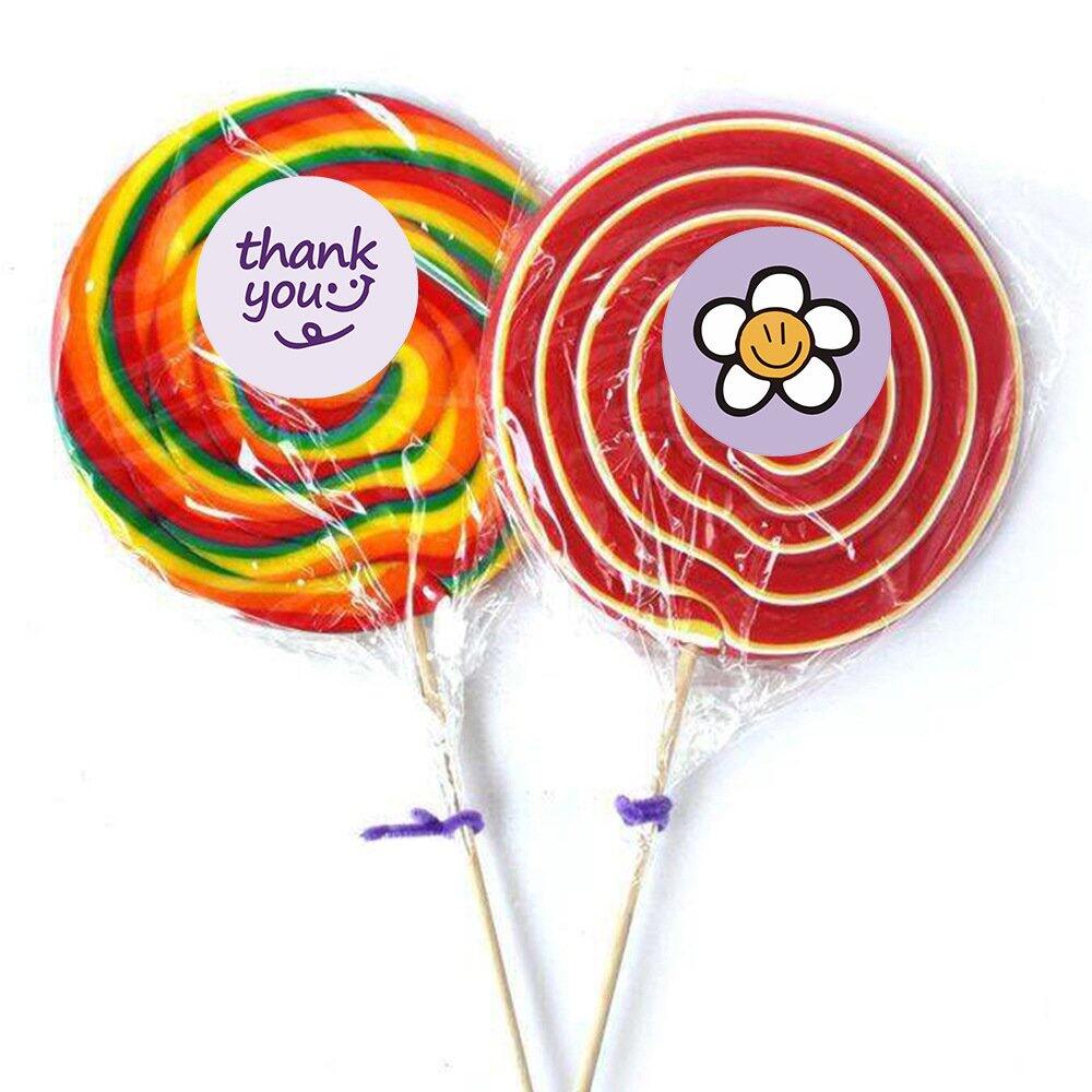 Cuộn 500 decal nhãn dán Thank you