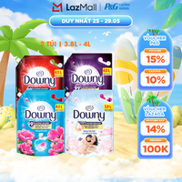 Combo 2 Nước Xả Vải DOWNY Hương Nước Hoa Cao Cấp Đam Mê/ Huyền Bí/ Nắng Mai/ Tinh Khôi Túi 3.8L/4L