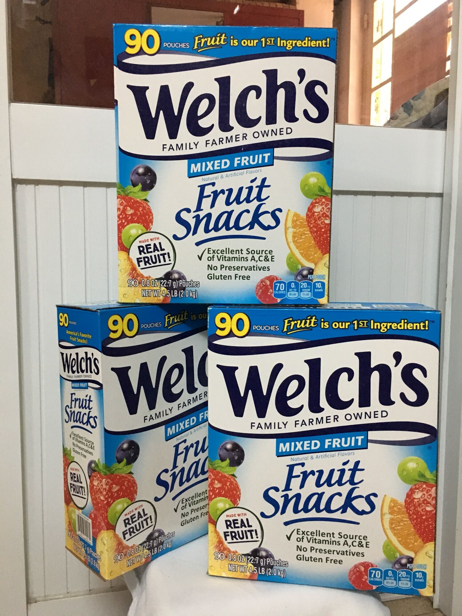 Thùng kẹo dẻo  Welch’s ( Mỹ) 90 gói