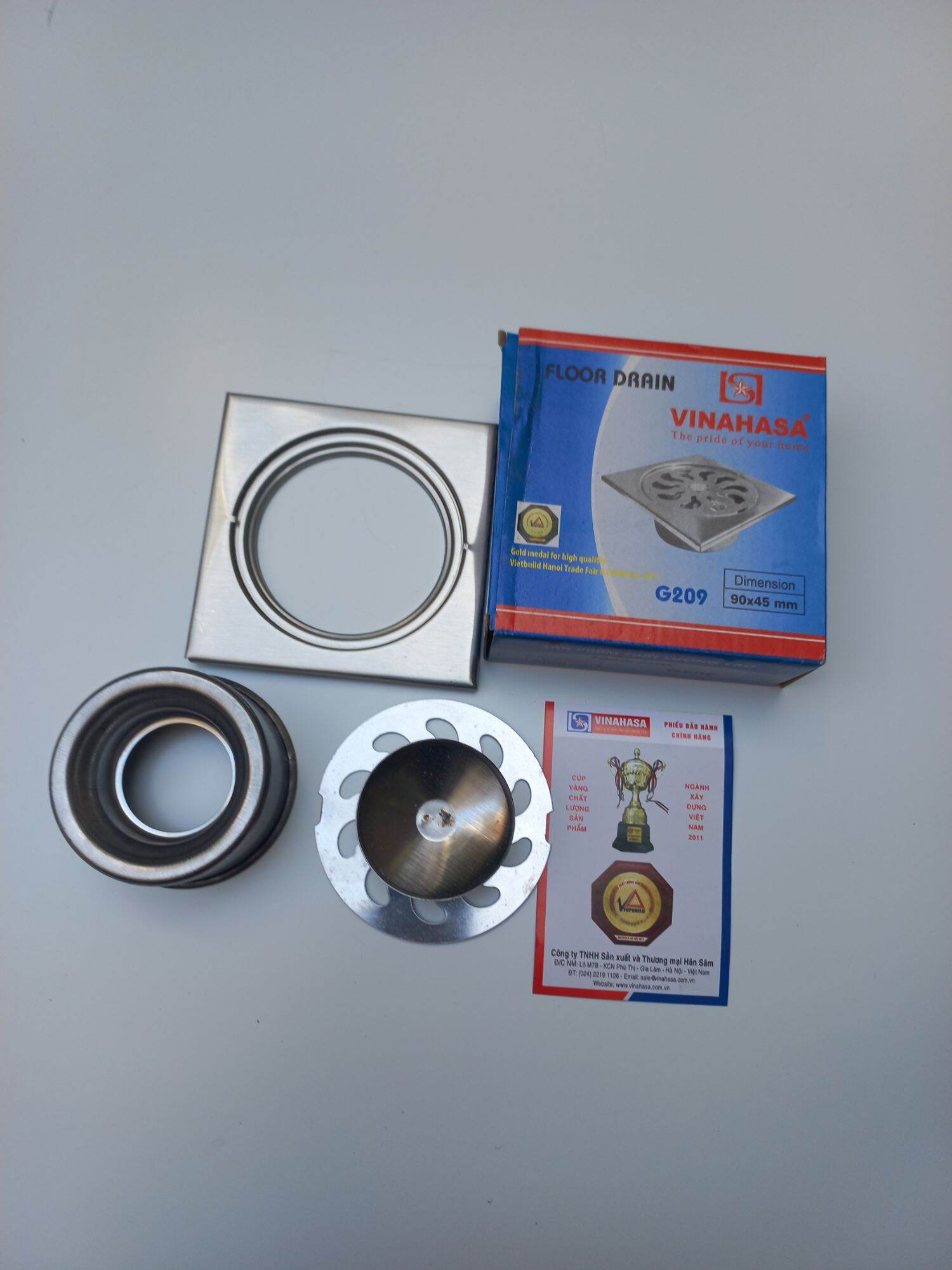 Thoát sàn inox VINAHASA D76 và D90