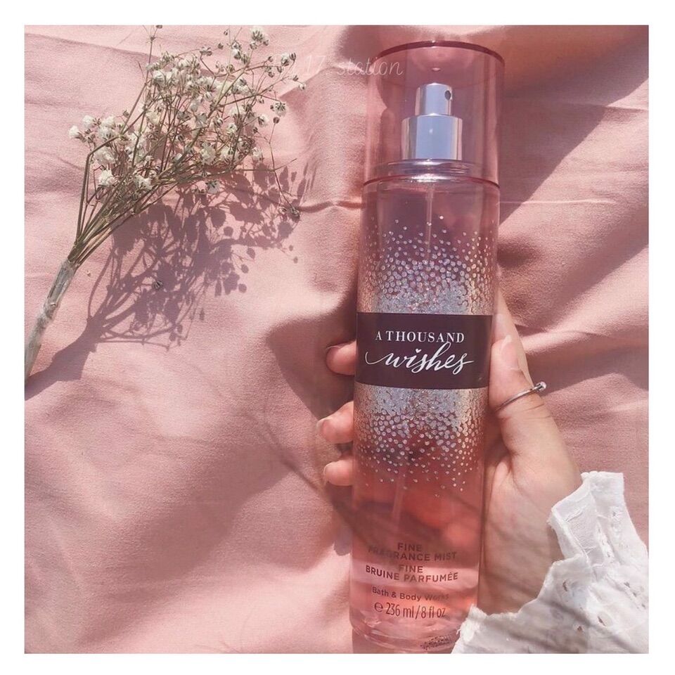 Xịt thơm toàn thân bath and body works - a thousand wishes - 236ml