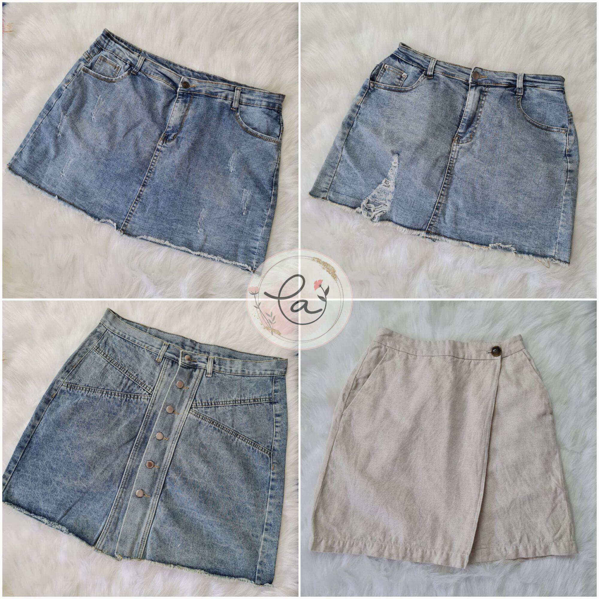 Chân váy jean, kaki 2hand (có bigsize)