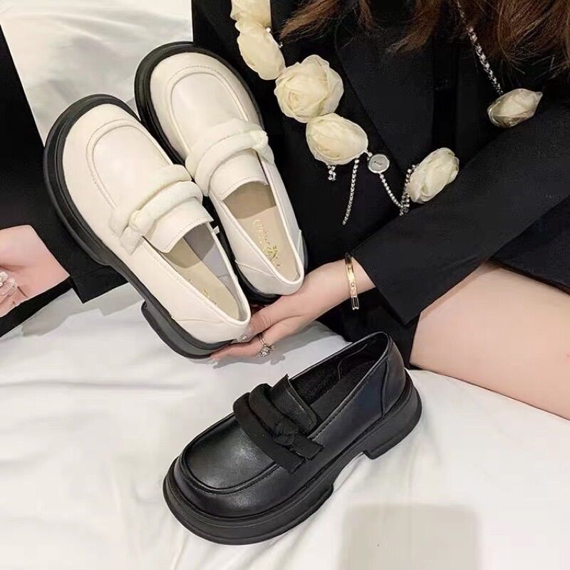 Giày oxford nữ đế cao 4cm dạng khoét eo, phong cách hàn quốc mới 2022
