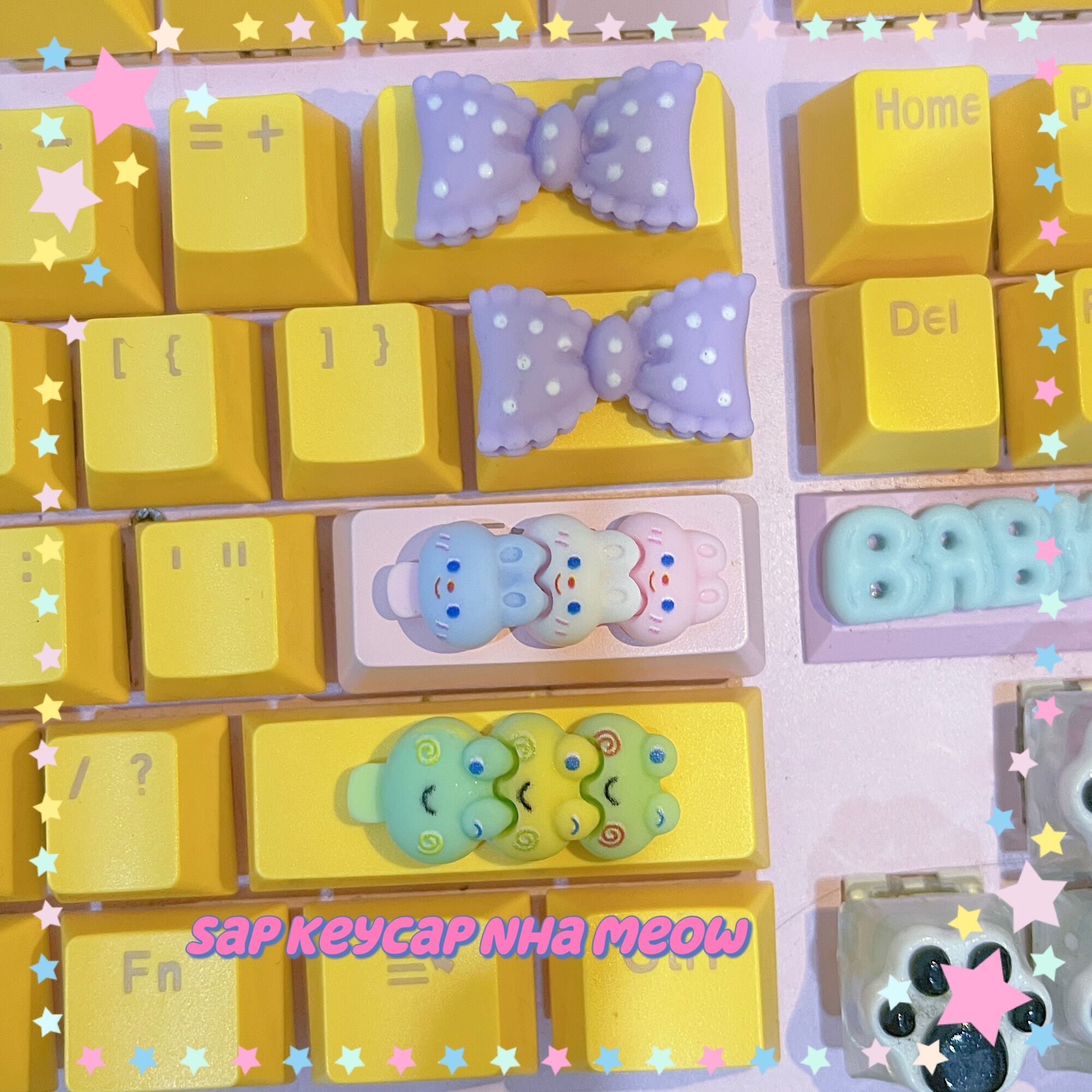 Keycap que kem dành cho các nút Enter, Backspace, Shift,... (Mẫu 2)