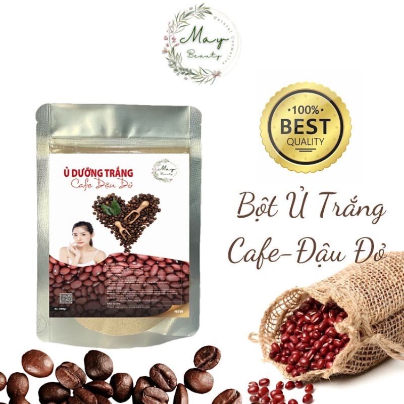 Bột ủ trắng - tắm trắng cafe đậu đỏ 1kg nguyên chất Organic handmade