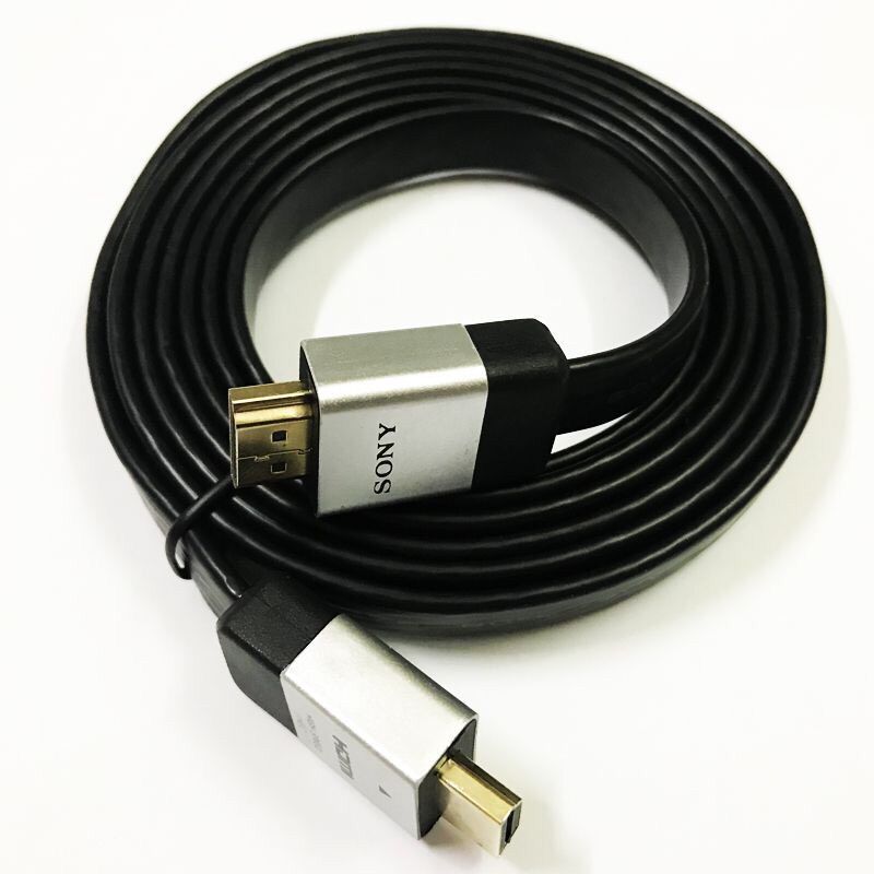 Dây Cáp HDMI Sony 10m dẹt đen-Dây cáp kết nối cổng HDMI 2 đầu tốt chống nhiễu xịn chất lượng cao giá rẻ