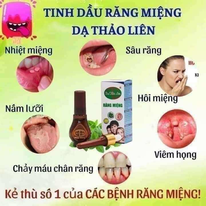 Tinh dầu răng miệng dạ thảo liên 5ml cam kết chính hãng