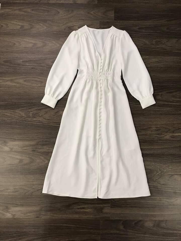 Đầm cổ V xuất xịn Zara