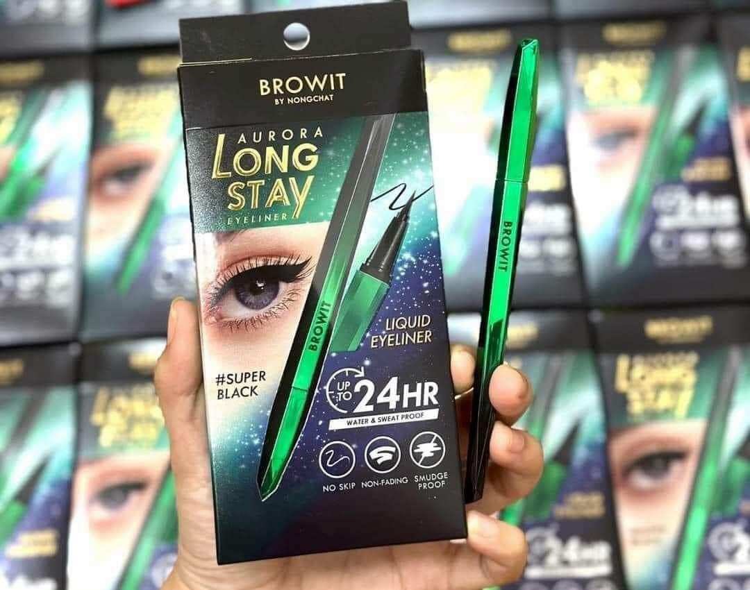BÚT KẺ MẮT NƯỚC VÀ MASCARA BROWIT NONGCHAT