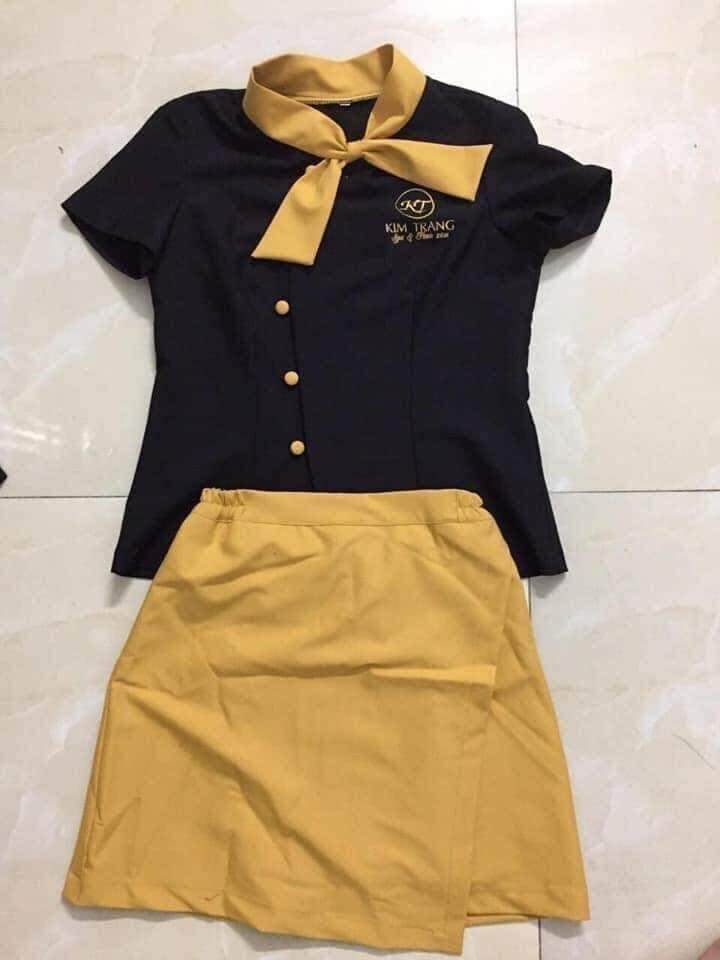đồng phục spa chất cotton lạnh