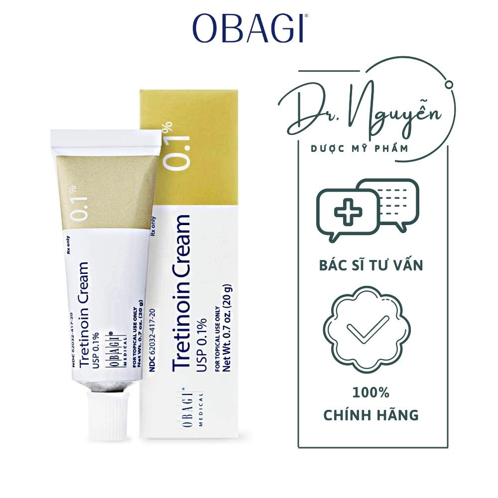 O.ba.gi Tretinoin 0.1% Cream - Kem ngăn ngừa mụn, mờ nám, thâm