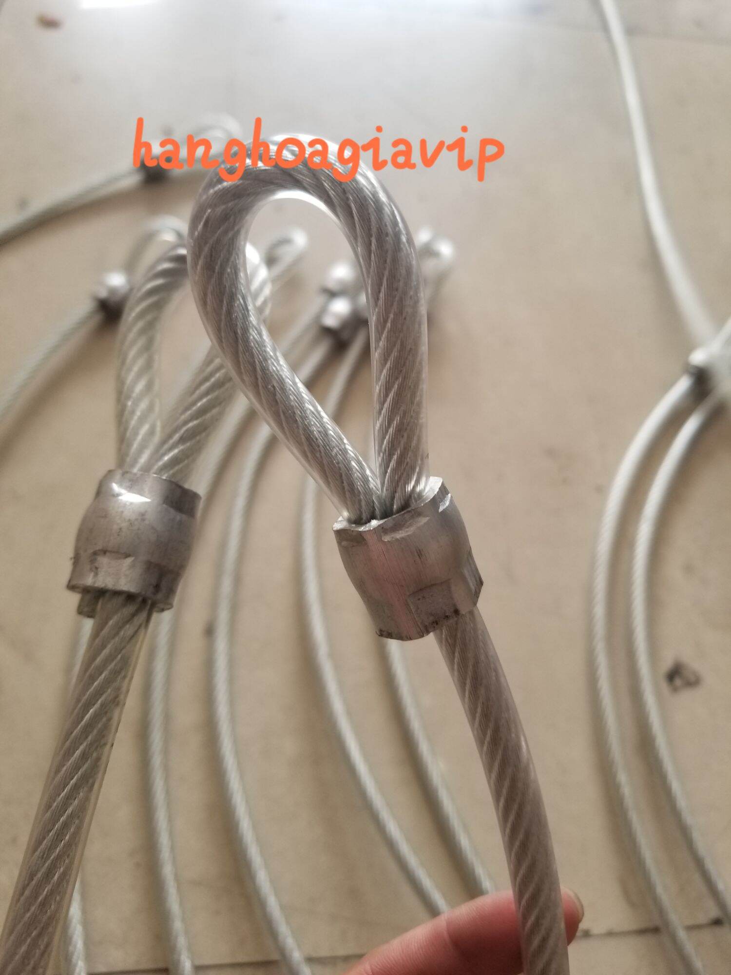 Khóa cáp 10mm(li),bấm đầu cốt sẵn.Size 0.8 mét,2 mét.hanghoagiavip