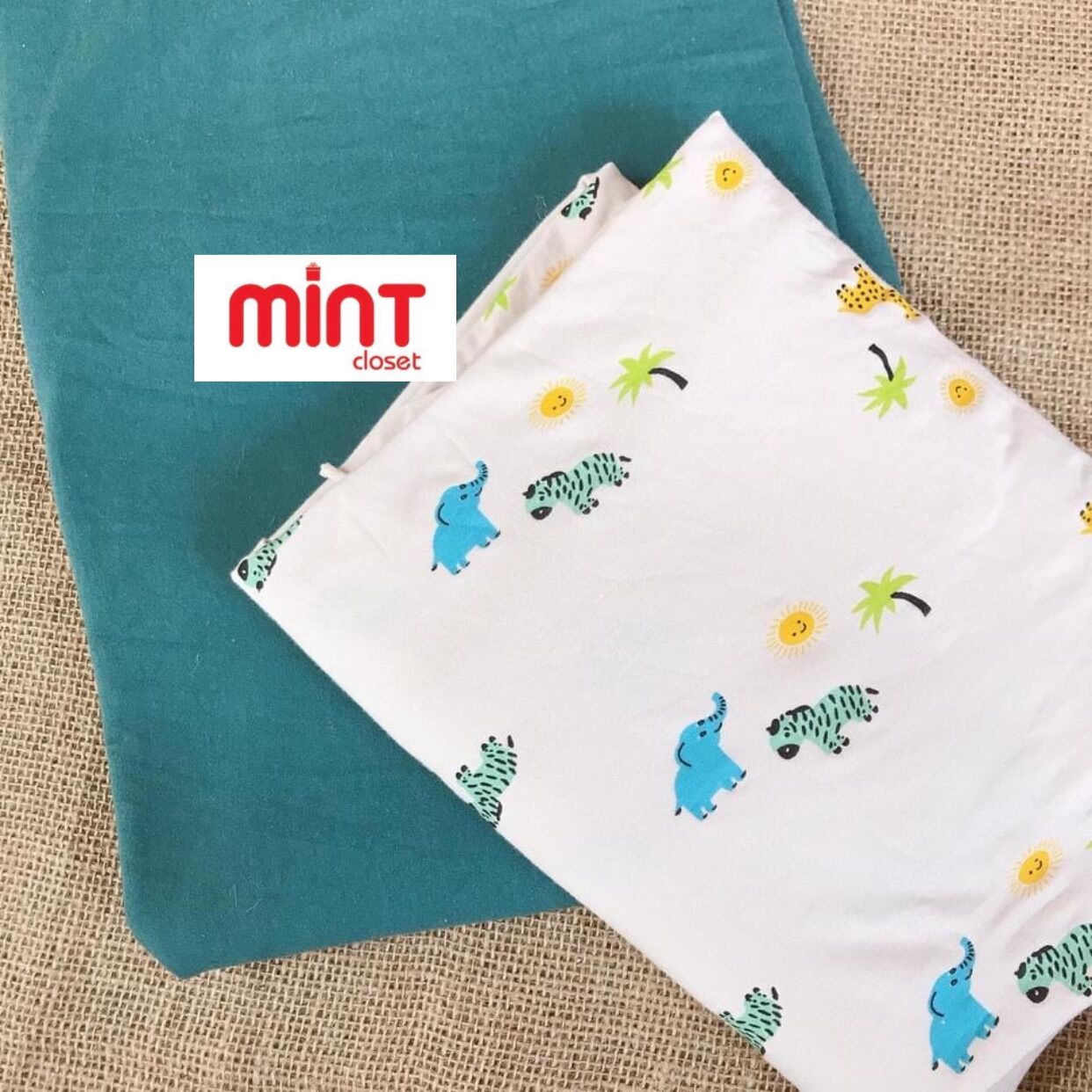 Vải cotton may đồ cho bé Hàn Quốc