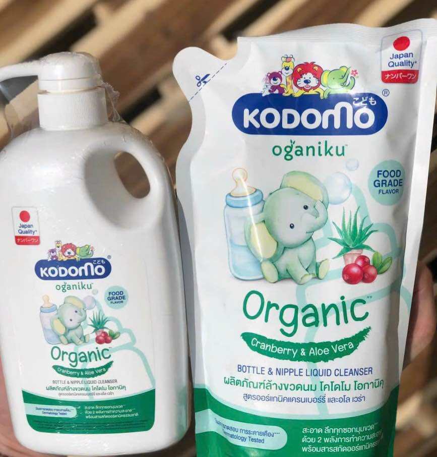 CHÍNH HÃNG NK Nước rửa bình sữa an toàn cho bé KODOMO OGANIKU ORGANIC