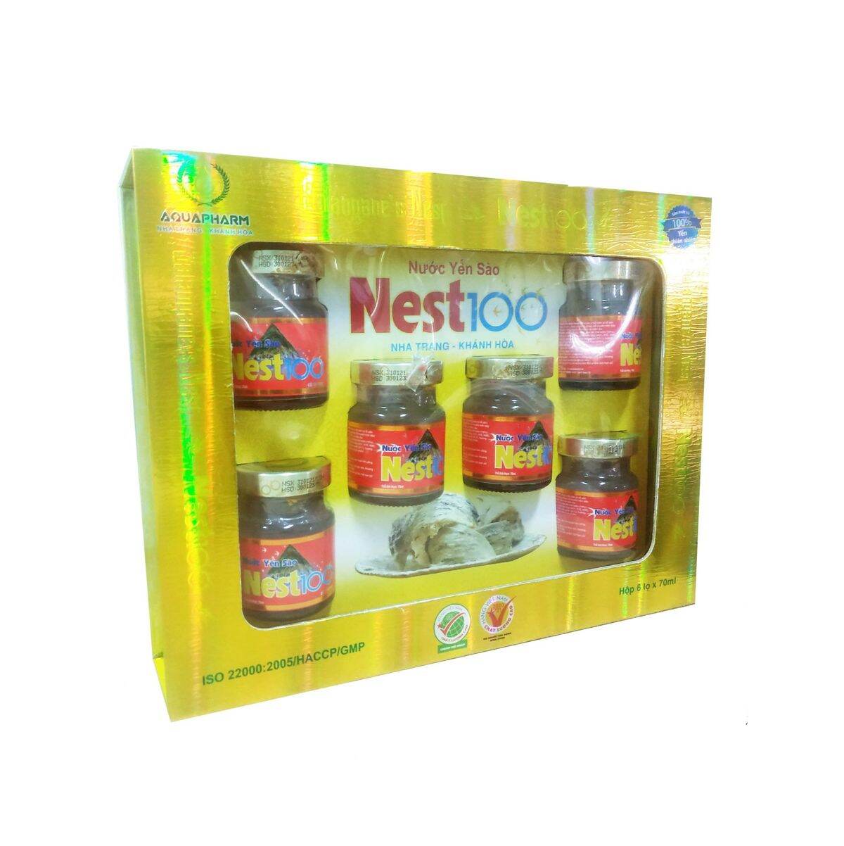 ƯỚC YẾN SÀO NEST100 CÓ ĐƯỜNG 70ML - AQUAPHARM