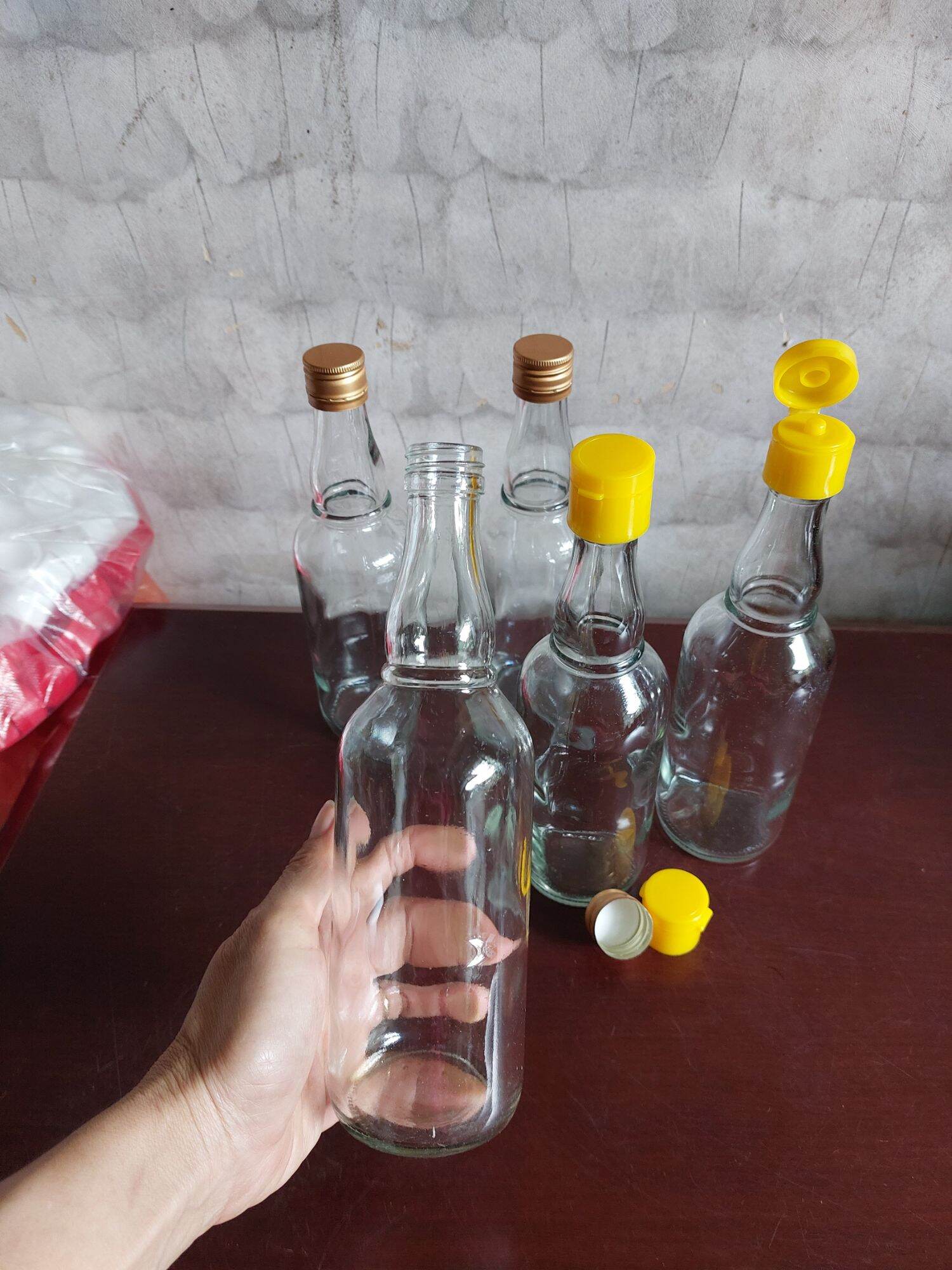 COMBO 03 chai - 06 chai - 10 chai thủy tinh 500ml