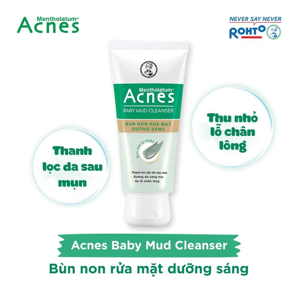 Sữa rửa mặt Acnes bùn non dưỡng sáng da 100g