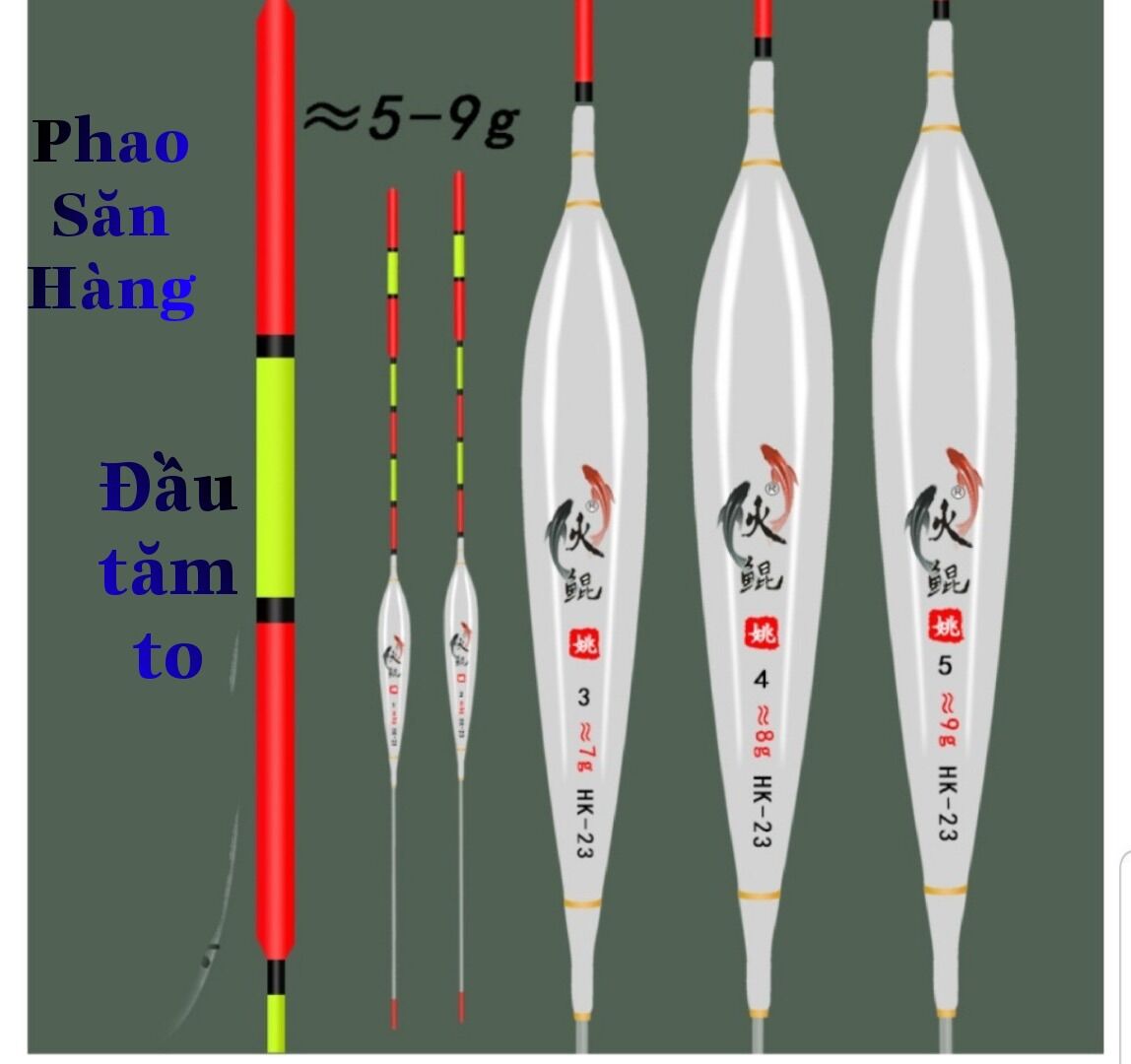 Phao câu đài tải chì từ 5gr đến 10 gr
