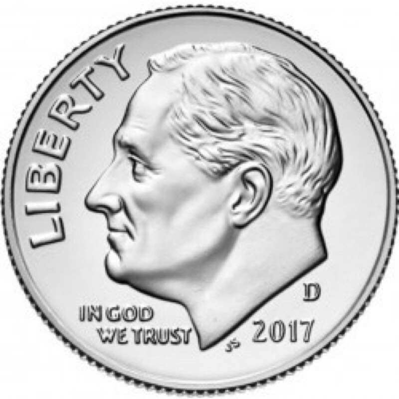 Đồng xu 1 dime của Mỹ 1965 - 2023