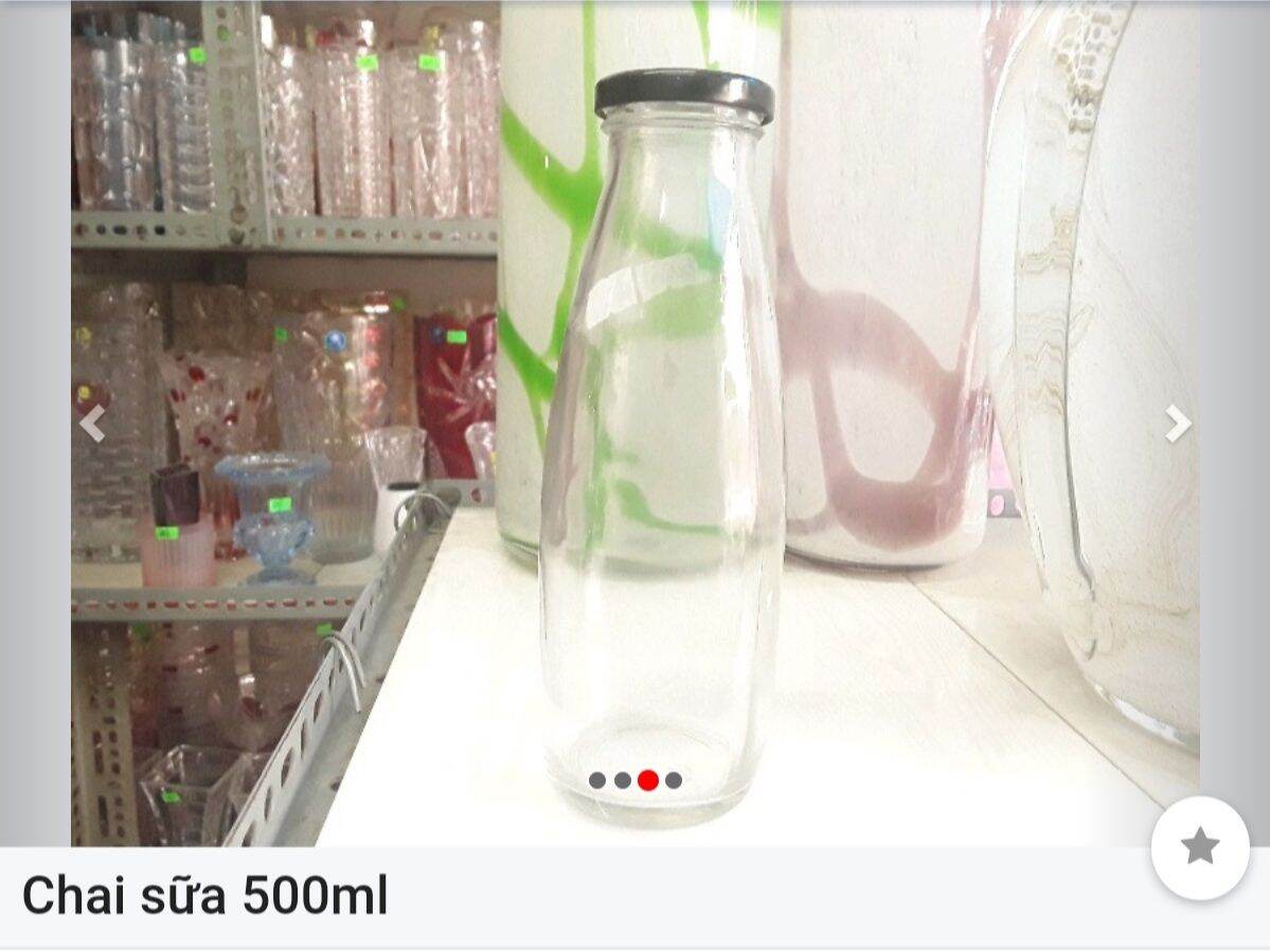 Combo 5 chai thủy tinh từ 300ml - 500ml các loại ( chọn 1 trong các cấu hình )