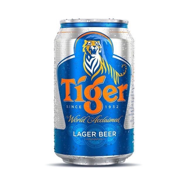 Thùng 24 lon bia tiger 330ml/lon date luôn mới