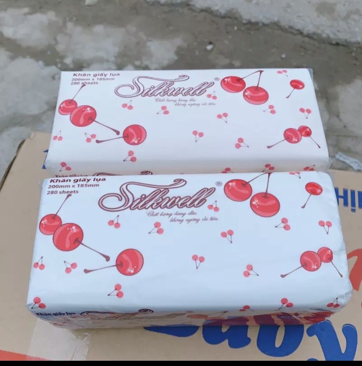 Combo 10 túi khăn giấy lụa rút Silkwell
