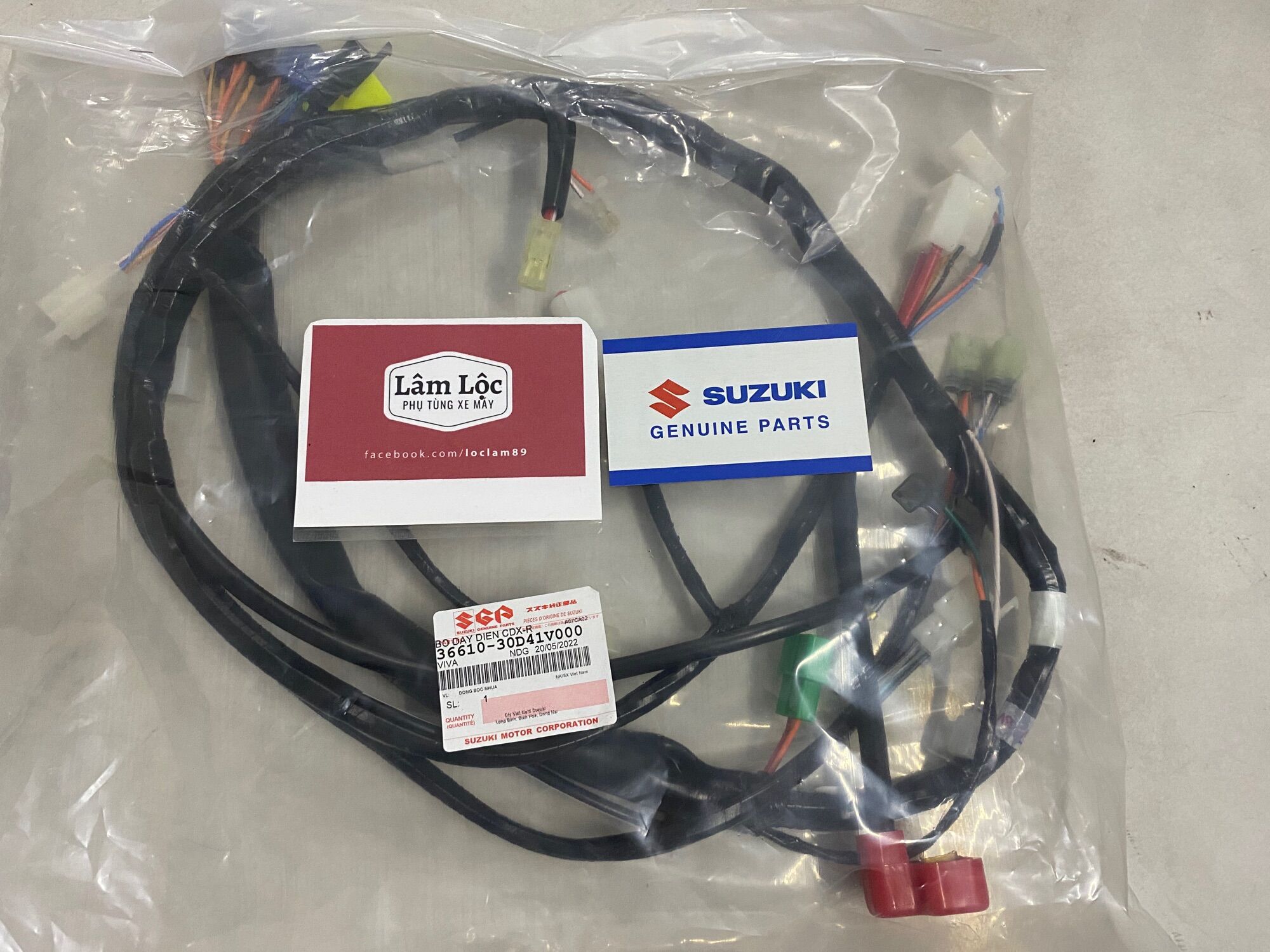 Bộ dây điện sườn viva 110 số vòng suzuki chính hãng