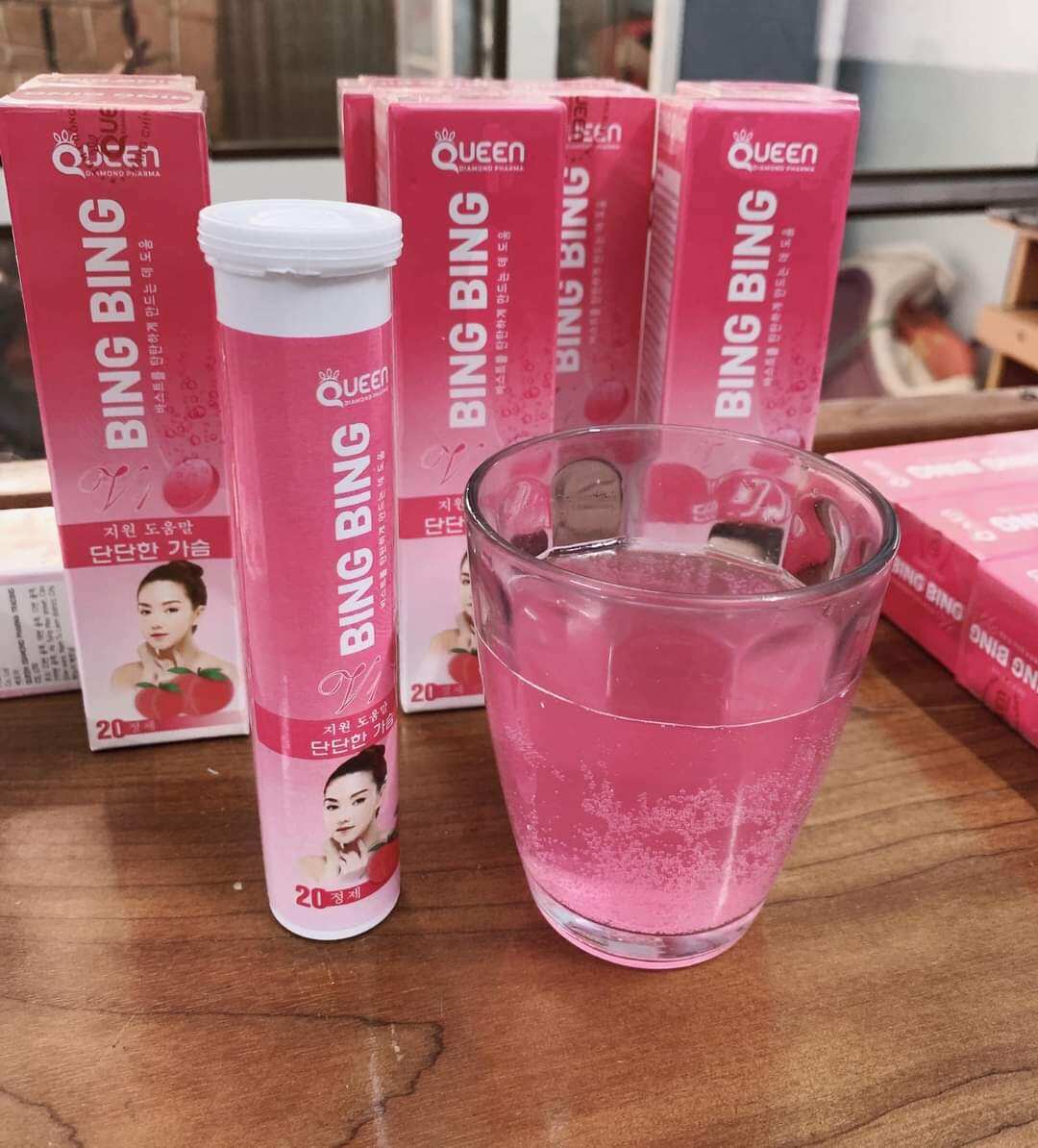 [ Mua 7 Tặng 1] hộp 20 viên sủi Tăng vòng 1 bing bing , săn chắc, că.ng trò.n, hồ..ng nh..ủ.. ho.a