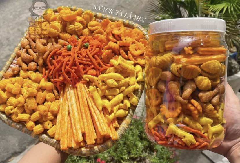1kg snack tá lả đóng túi zip