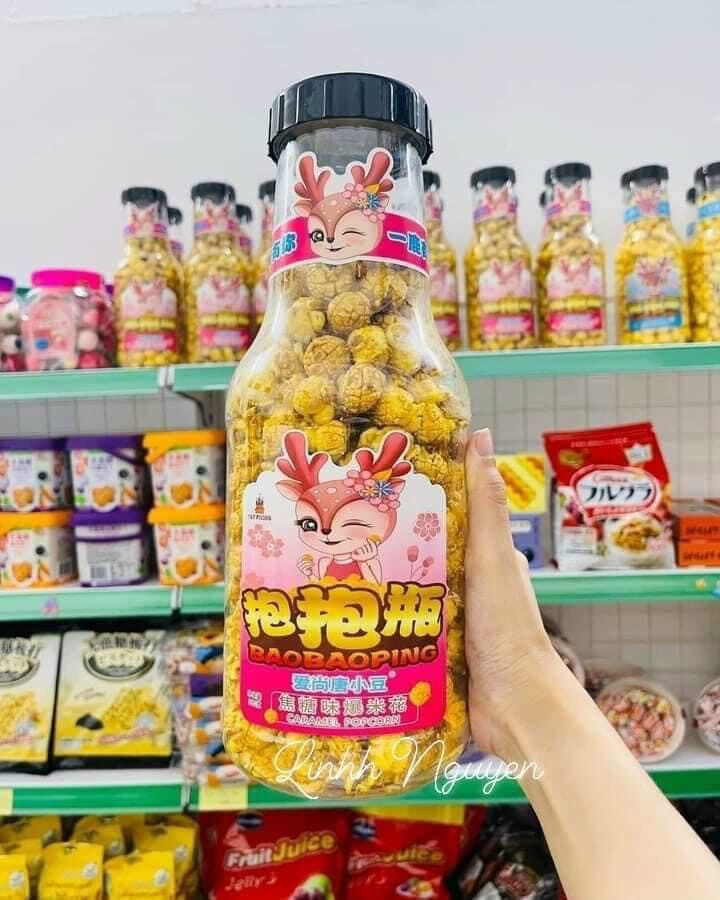 Chai bắp khổng lồ, bắp rang bơ
