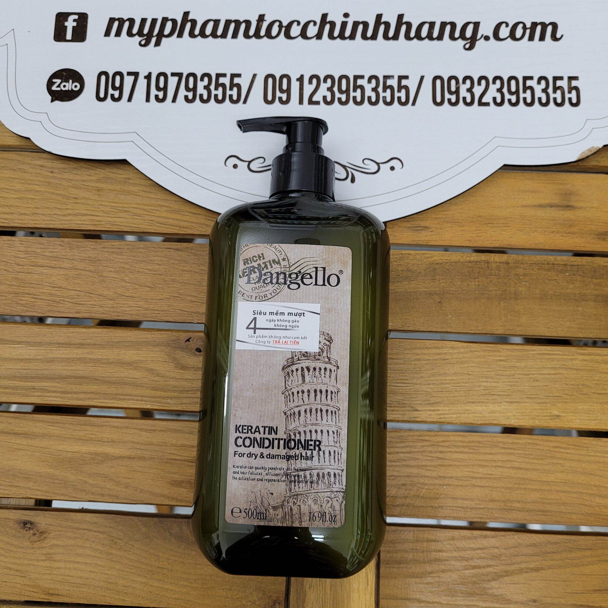 Dầu gội xả D'angello keratin 800ml