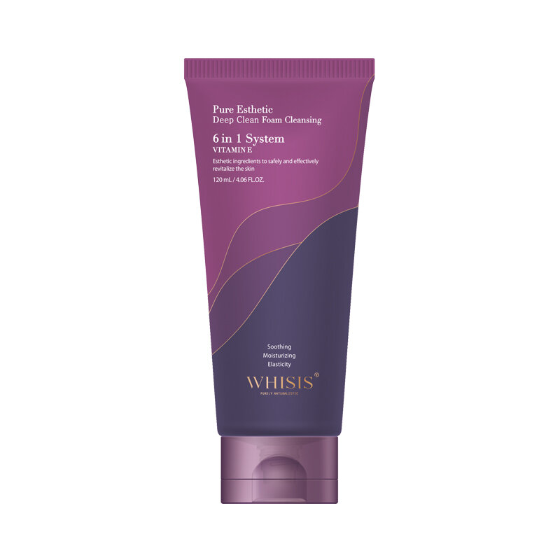 Sữa Rửa Mặt Trắng Da Vitamin E WHISIS Pure Esthetic Deep Clean Foam Cleansing 120ml