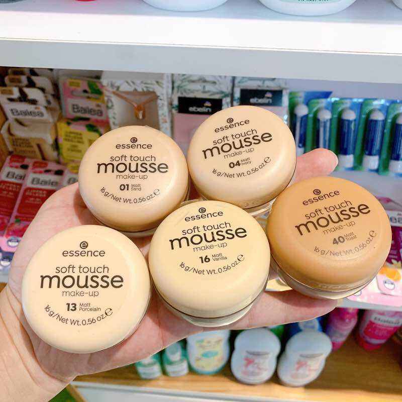PHẤN TƯƠI ĐỨC Essence Soft Touch Mousse Tông Màu 01,04,13,16 - 16g