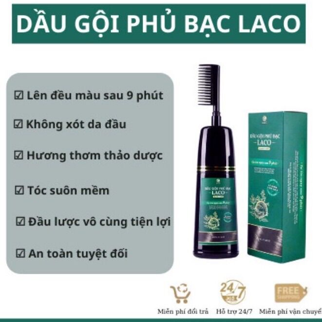 Dầu gội phủ bạc Laco