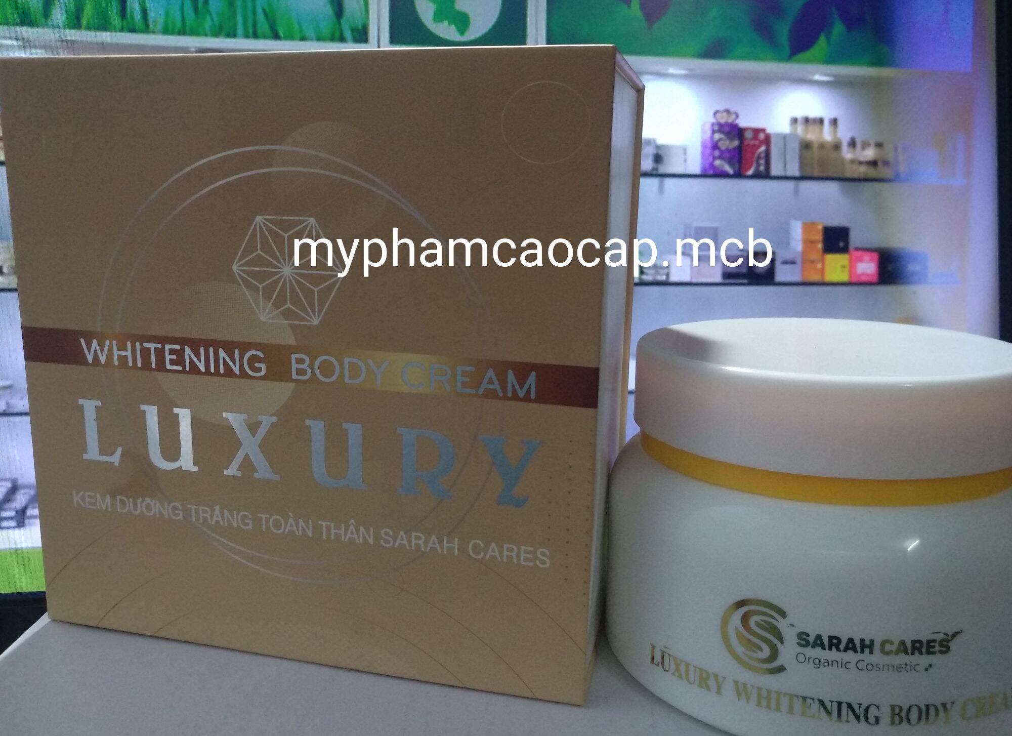 Kem body luxury sarah cares trắng da toàn thân