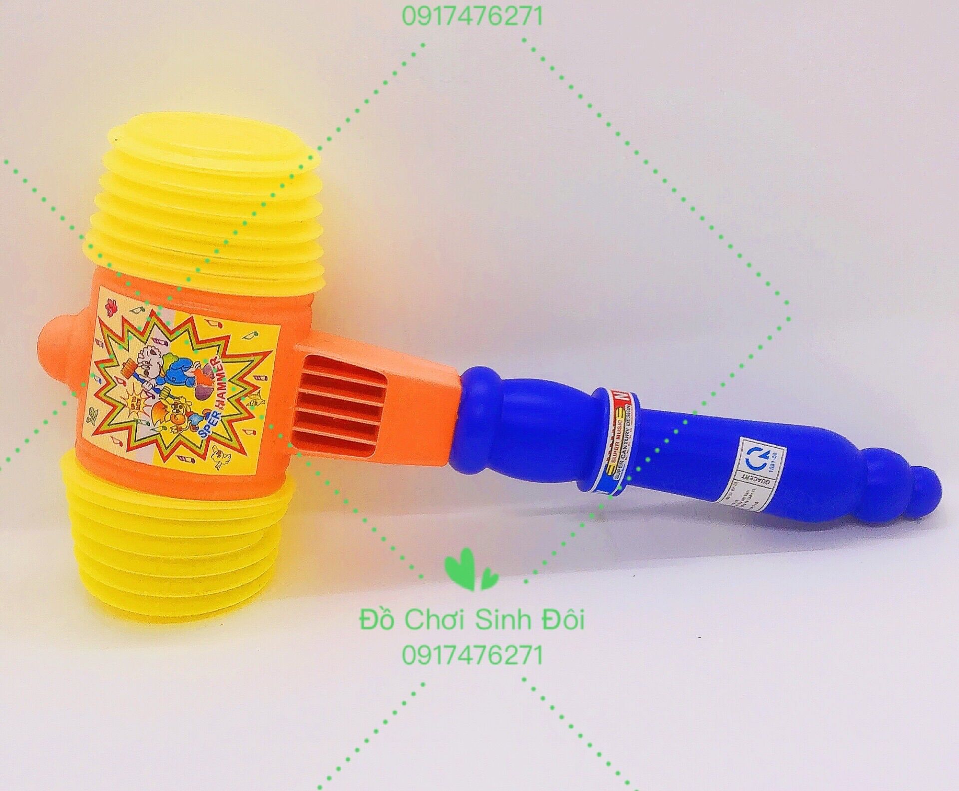 Búa gõ kêu cho bé - đồ chơi phát ra âm thanh vui nhộm