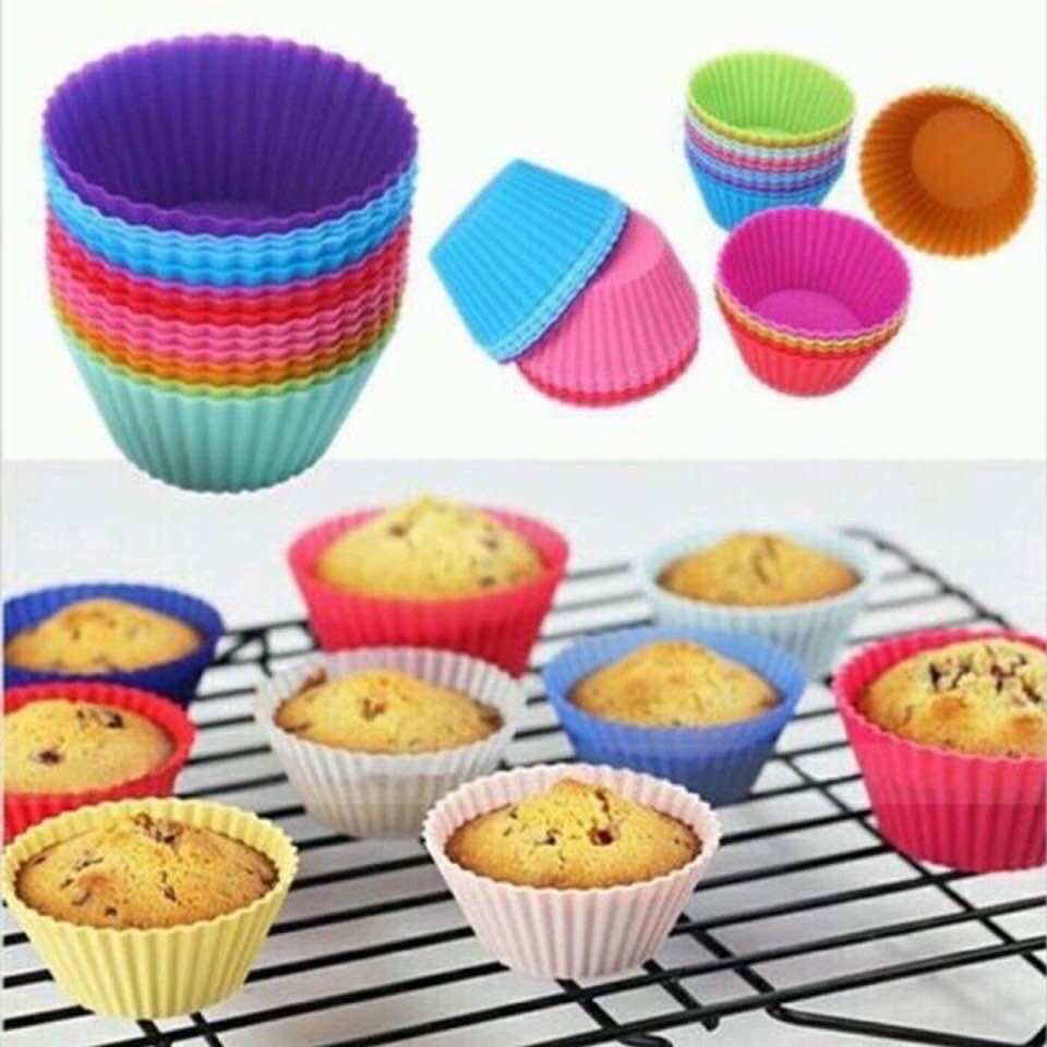 Khuôn cup silicon làm bánh muffin