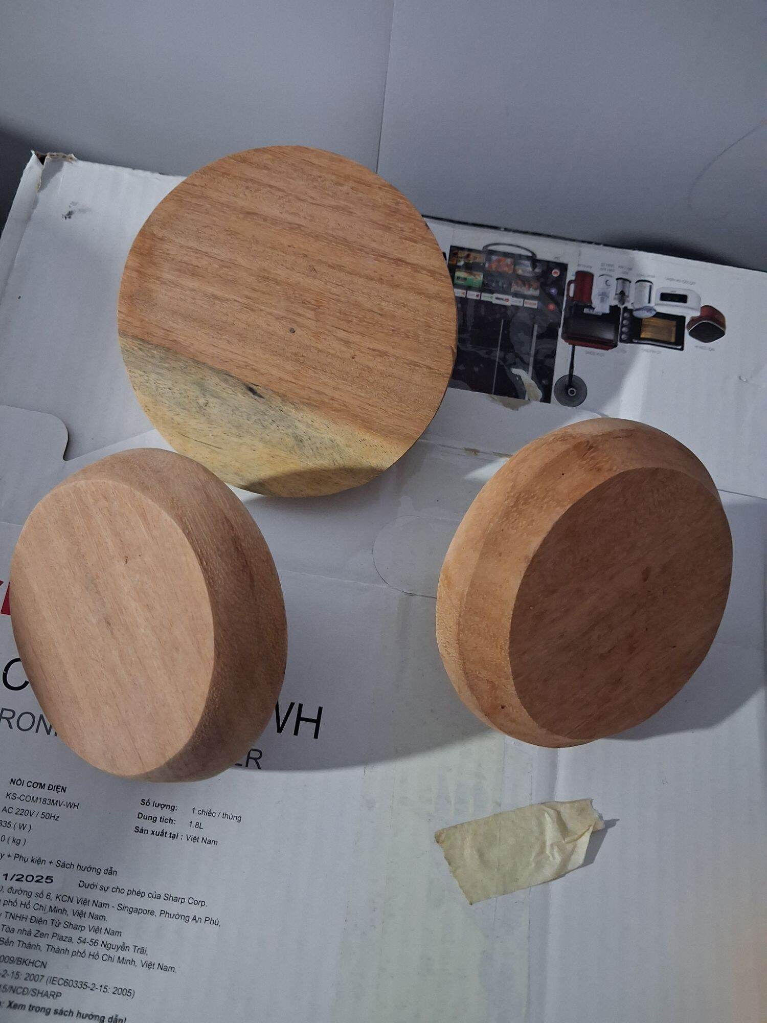 Combo nắp gỗ 10cm – 11cm – 12cm, bền đẹp, tiện dụng