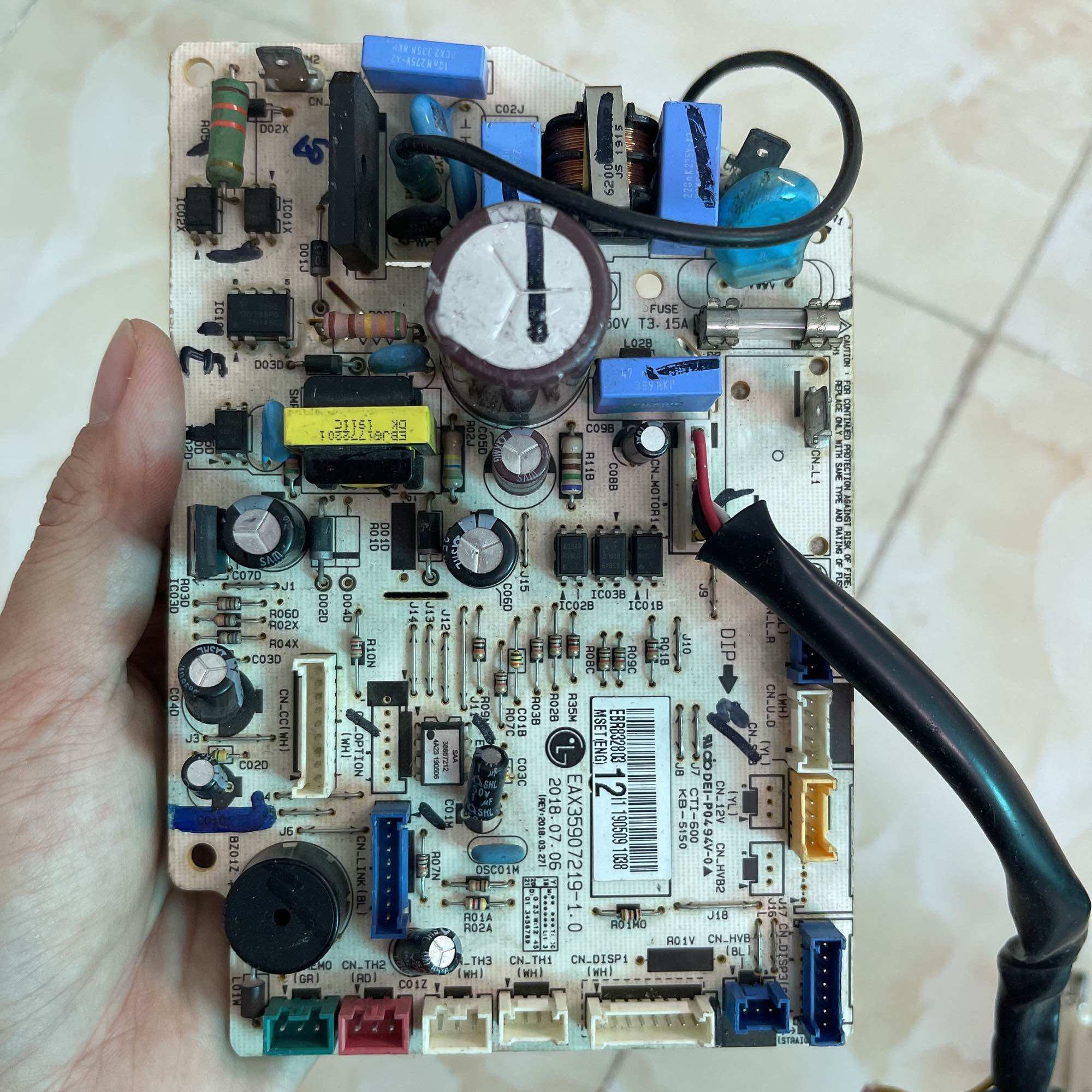 Bo mạch dàn lạnh điều hòa lg model b13end