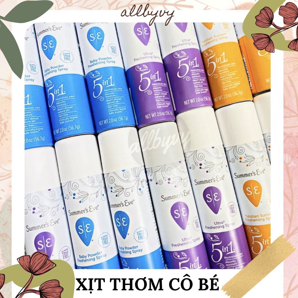 Allbyvy | Xịt thơm kháng khuẩn cô bé Summer's Eve