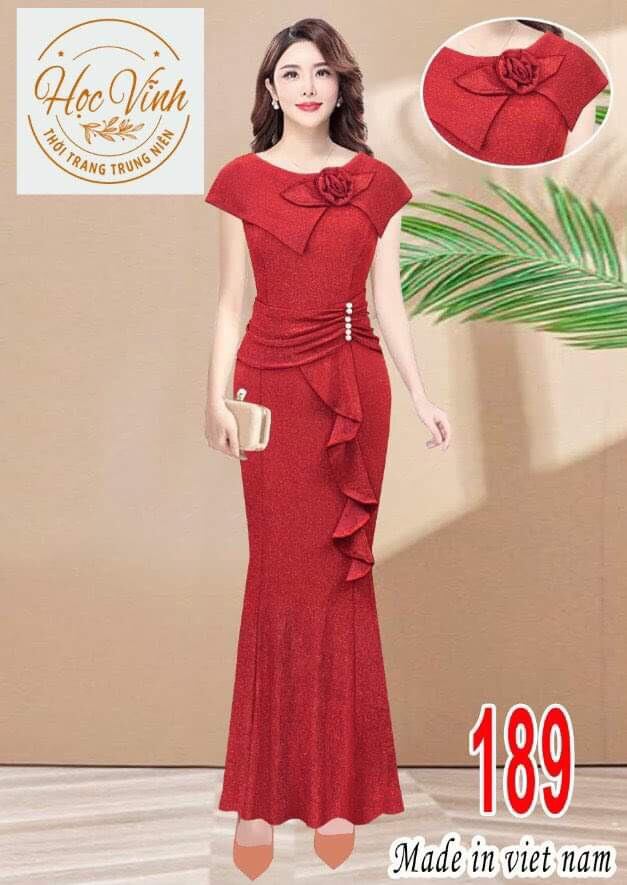 ĐẦM DẠ HỘI ĐUÔI CÁ XẾP LY EO CHE KHUYẾT ĐIỂM SIÊU XINH M189